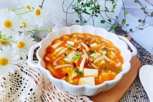 番茄菌菇豆腐汤的做法图解12