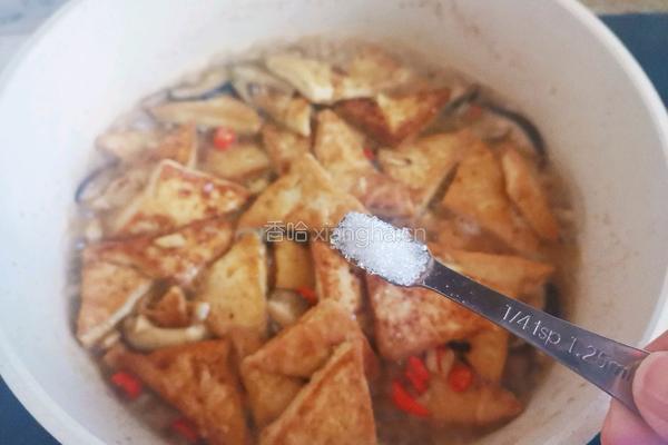 香菇炒豆腐的做法图解11