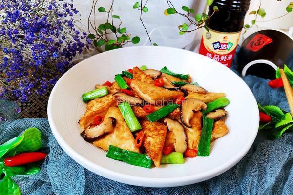 香菇炒豆腐的做法图解14