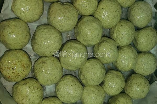 芝麻花生馅艾糍版(可做20~25个)