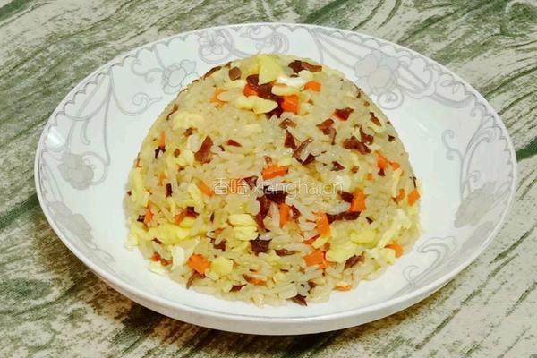 胡萝卜木耳蛋炒饭的做法图解13