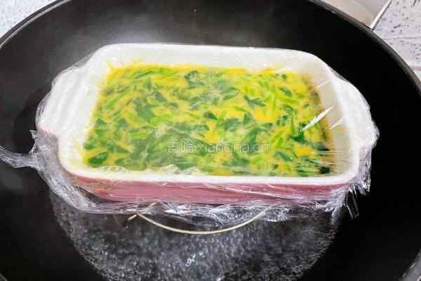 菠菜鸡蛋羮的做法图解11