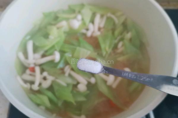 白玉菇炒莴笋的做法图解9