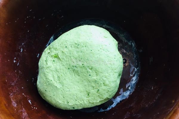 蒜汁菠菜面片的做法图解4
