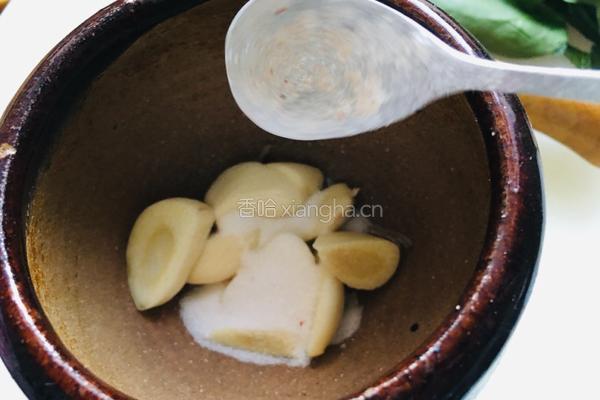 蒜汁菠菜面片的做法图解9