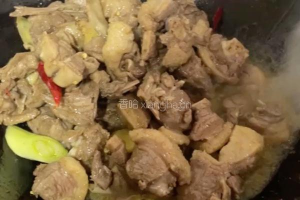 铁锅炖大鹅的做法图解3