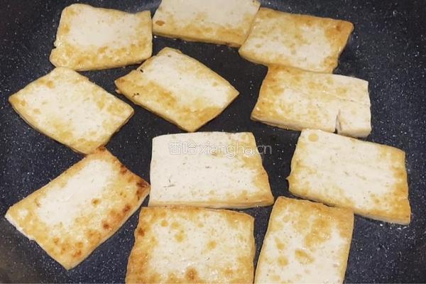 煎豆腐的做法图解3
