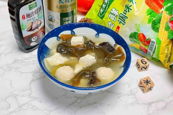 海带豆腐丸子汤