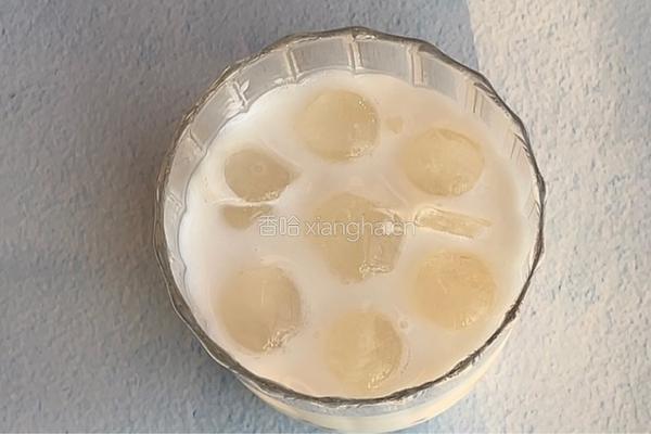抹茶芋圆牛奶的做法图解6