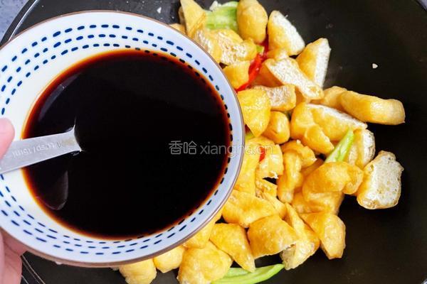 辣椒炒豆泡的做法图解7