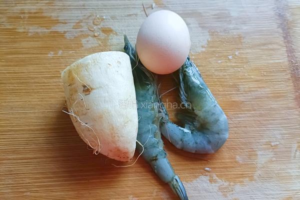 萝卜鲜虾煎饼的做法图解1