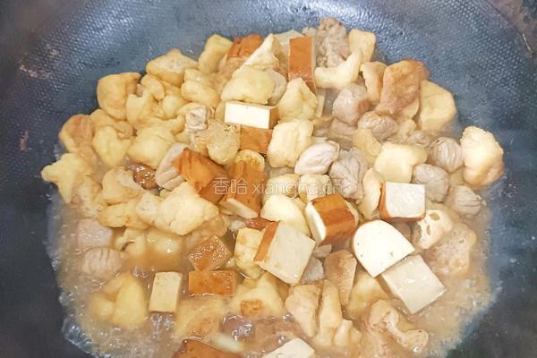 豆泡烧肉的做法图解3