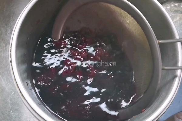 蓝莓冻撞奶的做法图解4