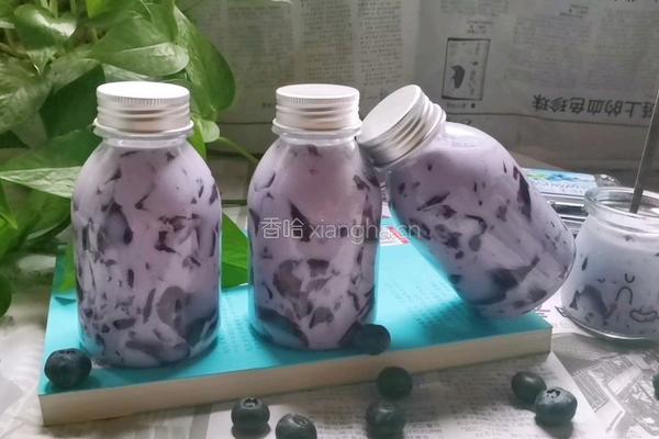 蓝莓冻撞奶的做法图解14
