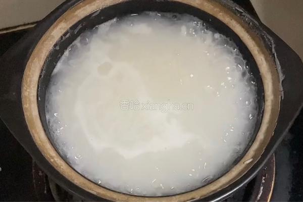 包菜瘦肉粥的做法图解4