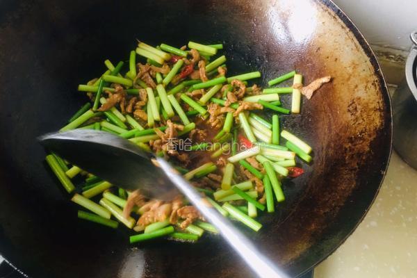 蒜苔生炒肉丝的做法图解8