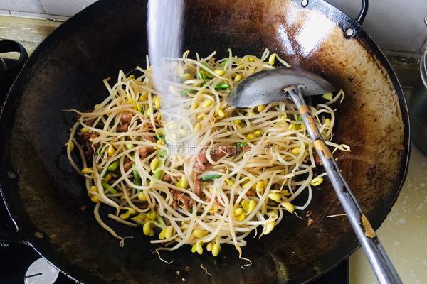 黄豆芽炒过油肉的做法图解7