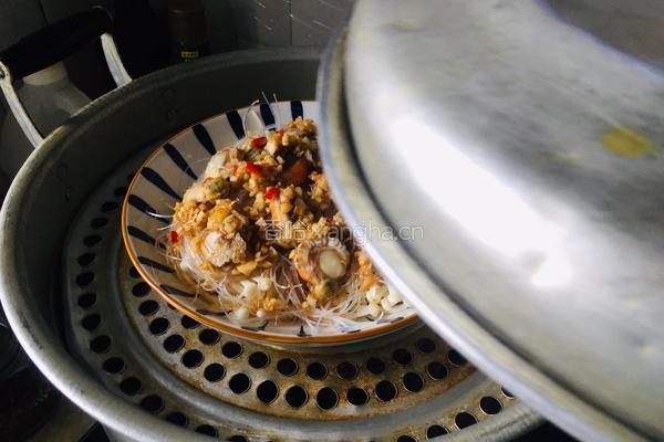 金针菇粉丝蒸扇贝的做法图解10
