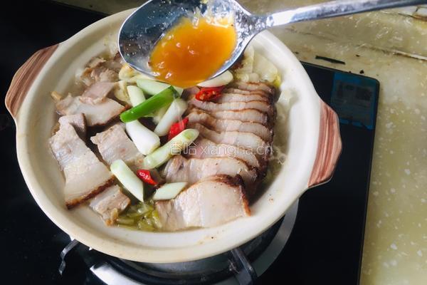 砂锅酸菜红烧肉的做法图解7