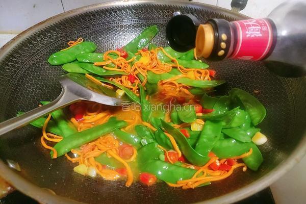 虫草花炒荷兰豆的做法图解13