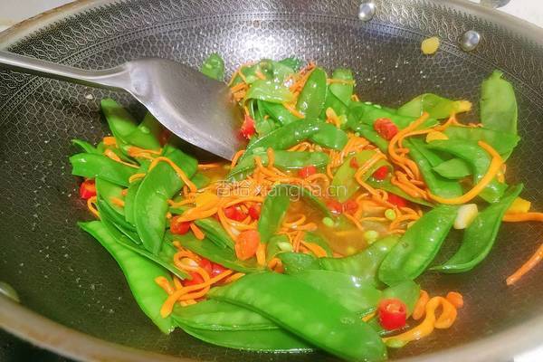 虫草花炒荷兰豆的做法图解14