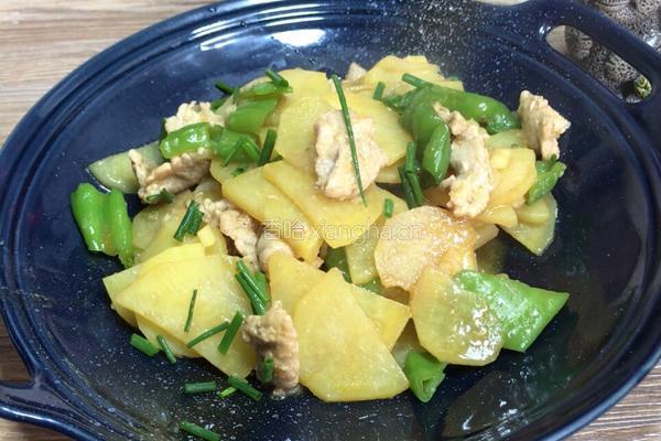 青椒土豆炒肉片的做法图解13