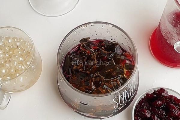 桑葚茶冻蔓越梅饮的做法图解4
