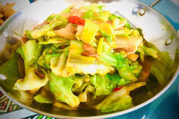 干锅莲花菜的做法图解13