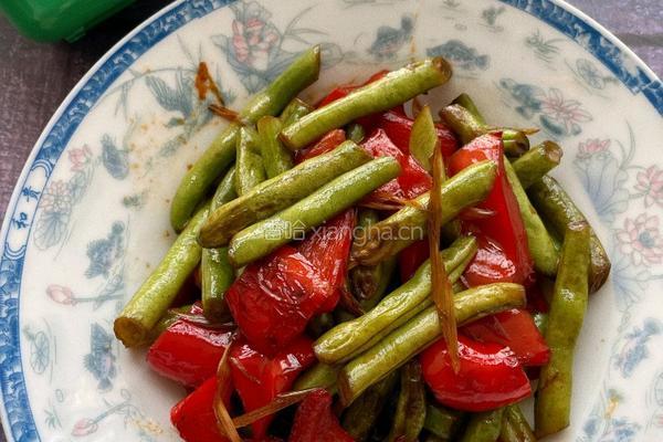 酱炒红椒长豆的做法图解13