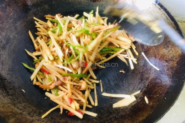 苤蓝炒肉丝的做法图解5