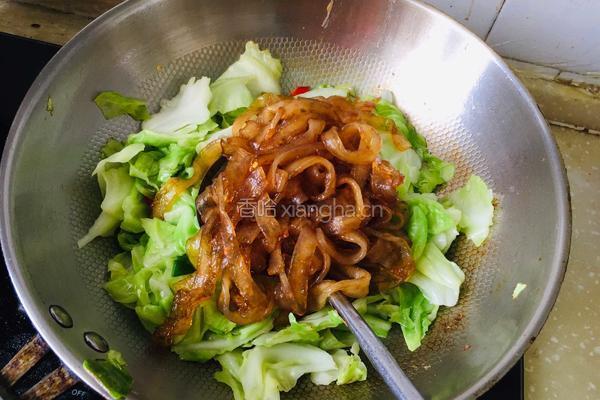 莲花菜粉条炒鸡蛋的做法图解8