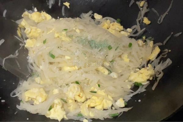 鸡蛋炒白萝卜丝的做法图解10
