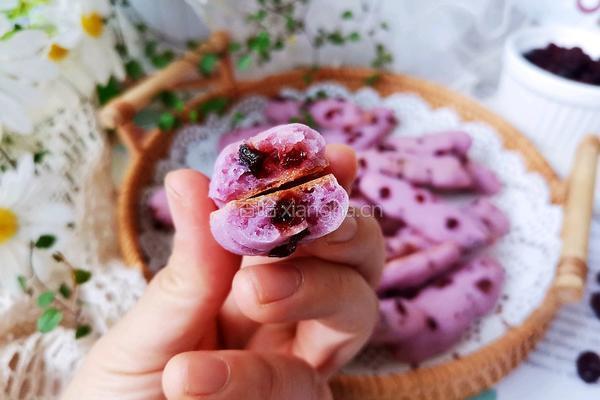 蔓越莓手指麻薯（浪漫紫色）的做法图解10
