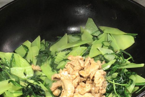 韭菜莴笋炒肉片的做法图解7