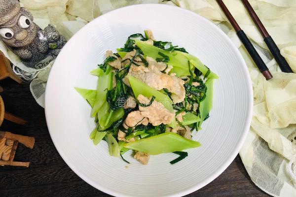 韭菜莴笋炒肉片的做法图解10