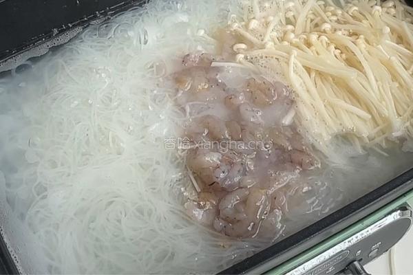 虾仁米粉的做法图解4