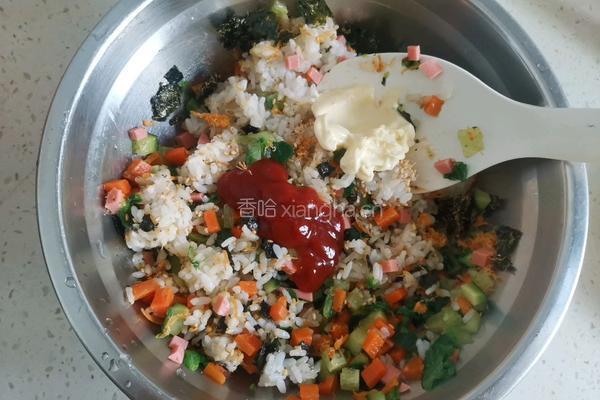 蔬菜饭团的做法图解5