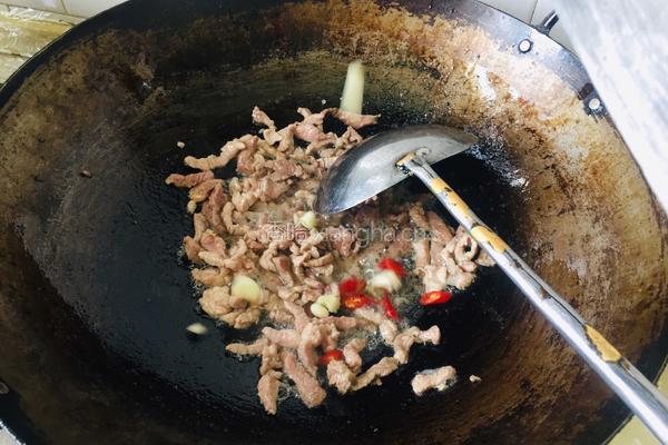 青椒肉丝的做法图解4