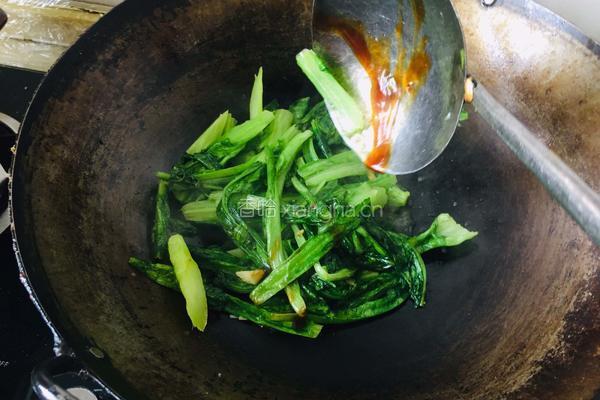 蒜蓉油麦菜的做法图解6