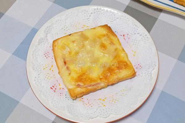 火腿吐司披萨的做法图解10