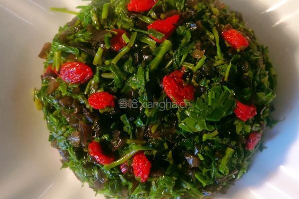 马兰头枸杞拌木耳的做法图解9