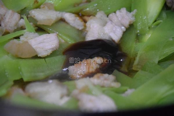 莴笋炒肉片的做法图解6