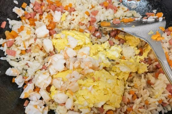 虾仁蛋炒饭的做法图解11