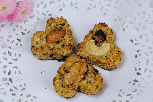 坚果巧克力香蕉燕麦饼的做法图解17