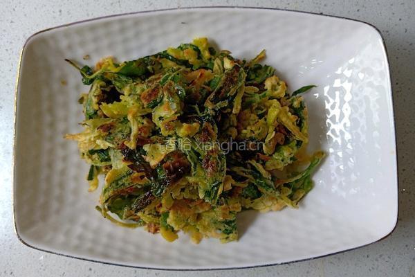 初夏灵魂菜 鲜霍香煎蛋饼 的做法图解10