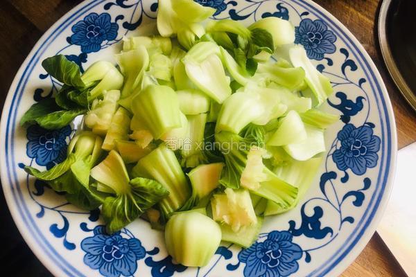 蚝油香菇油菜的做法图解1