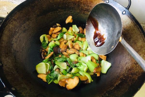 蚝油香菇油菜的做法图解9