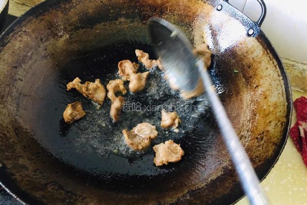 平菇炒肉片的做法图解5