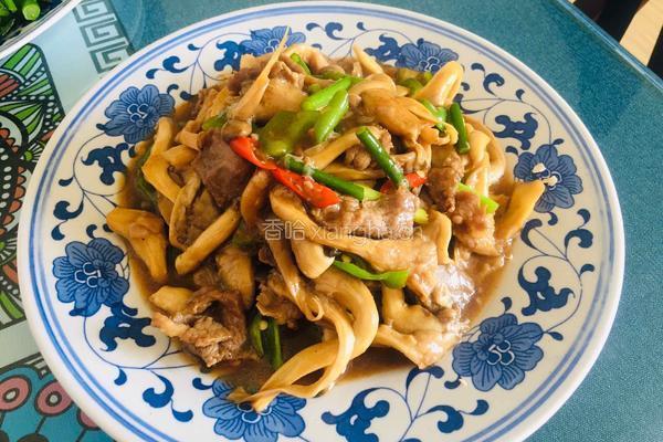 平菇炒肉片的做法图解12