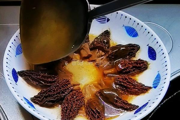 羊肚菌酿猪肉沫的做法图解14